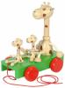 Pull-along cart - giraffe family